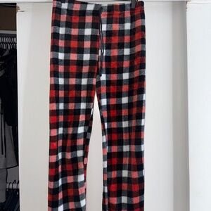 2/$15 Fashion Nova Cozy Red and Black Plaid PJ Pants
